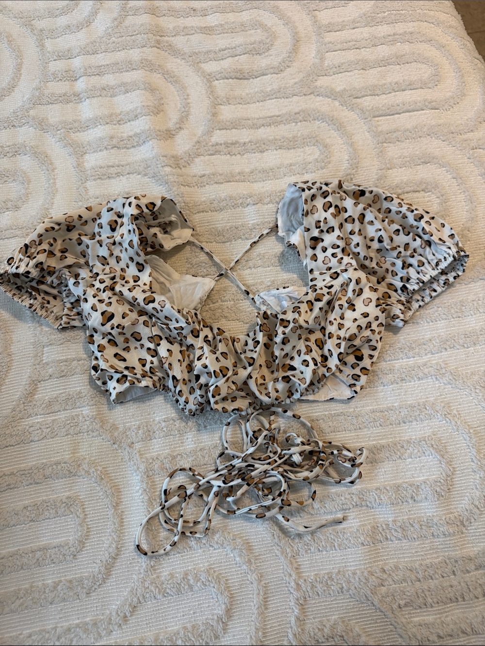 Puff Sleeve Crop Top